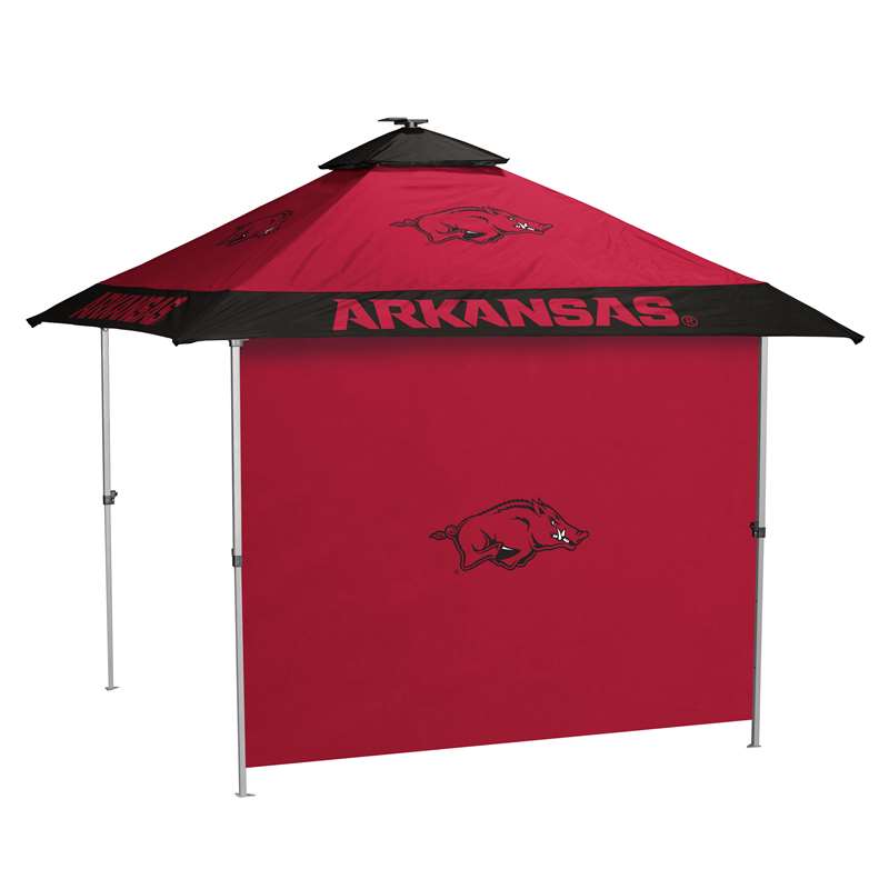 University of Arkansas Razorbacks 10 X 10 Pagoda Canopy Tailgate Tent With Side Panel