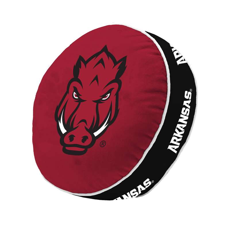 Arkansas Razorbacks Round Puff Pillow