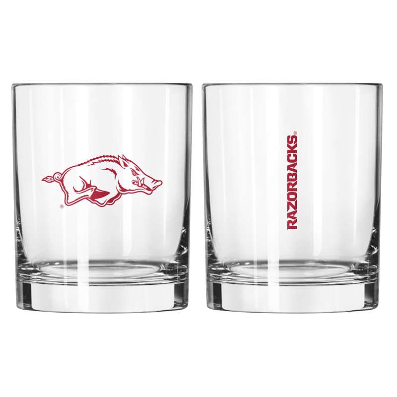 Arkansas 14oz Gameday Rocks Glass