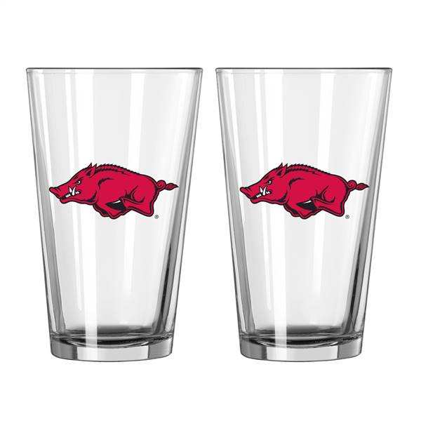 University of Arkansas Razorbacks 16oz Logo Pint Glass