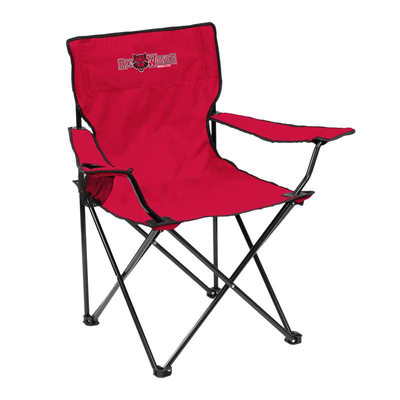 Arkansas State University Red Wolves Quad Folding Chair with Carry Bag