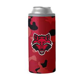 Arkansas State Camo Swagger 12oz Slim Can Coolie