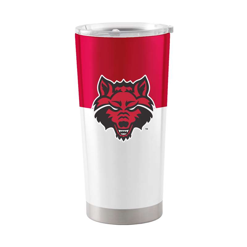 Arkansas State 20oz Colorblock Stainless Tumbler