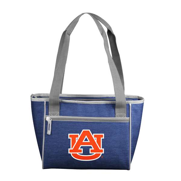 Auburn Tigers Crosshatch 16 Can Cooler Tote Bag