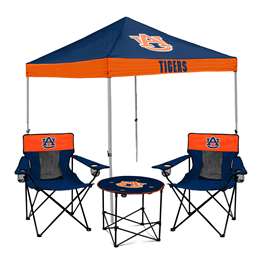 Auburn Tigers Canopy Canopy Tailgate Bundle - Set Includes 9X9 Canopy, 2 Chairs and 1 Side Table