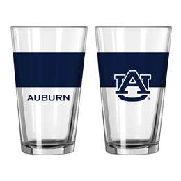 Auburn 16oz Colorblock Pint Glass