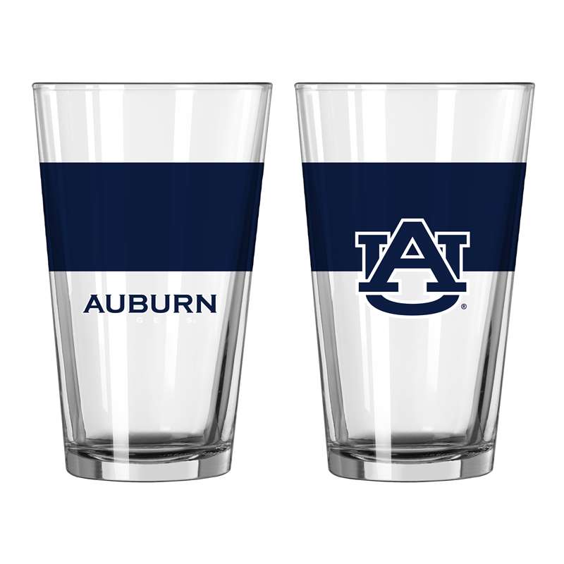 Auburn 16oz Colorblock Pint Glass