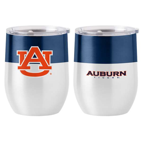 Auburn University Tigers Colorblock 16oz Stainless Curved Beverage  