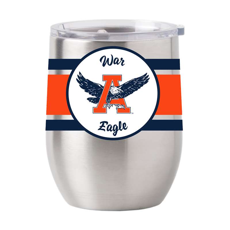 Auburn 16oz War Eagle Stainless Curved Beverage