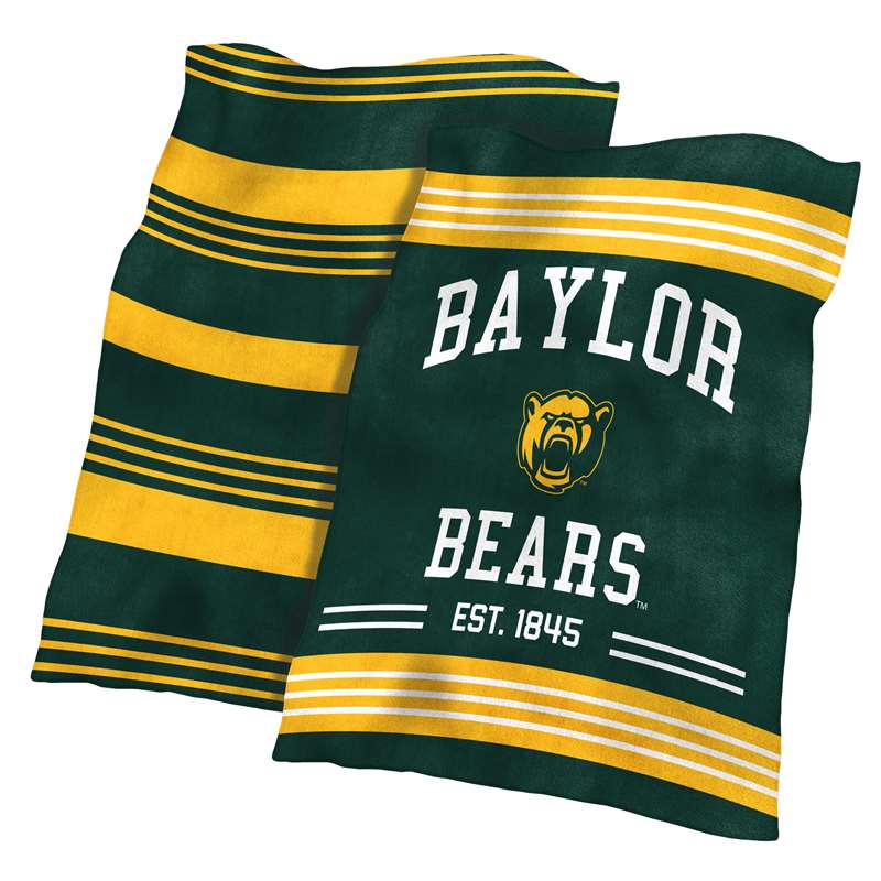 Baylor Bears Colorblock Plush Blanket 60X70 inches