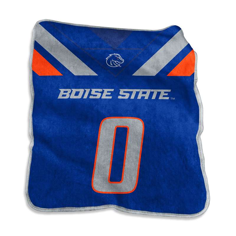 Boise State Jersey Raschel Throw