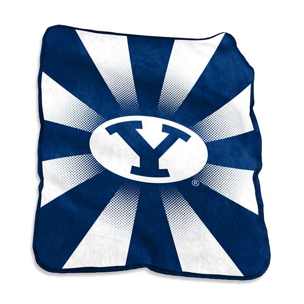 BYU Brigham Young University Cougars Raschel Throw Blanket