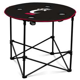 University of Cincinnati BearcatsRound Folding Table with Carry Bag