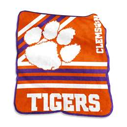 Clemson Raschel Thorw Blanket