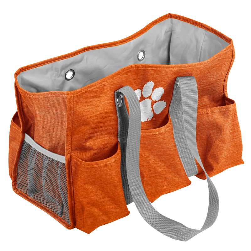 Clemson University Tigers Crosshatch Junior Picnic Caddy Tote Bag