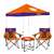 Clemson Tigers Canopy Canopy Tailgate Bundle - Set Includes 9X9 Canopy, 2 Chairs and 1 Side Table