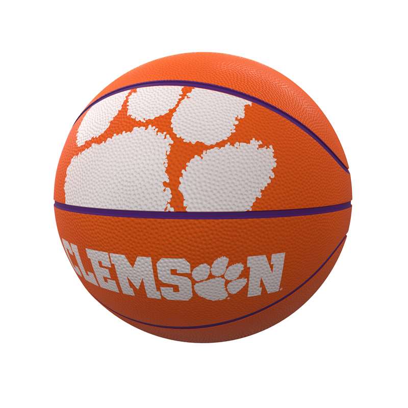 Clemson University Tigers Mascot Official Size Rubber Basketball  
