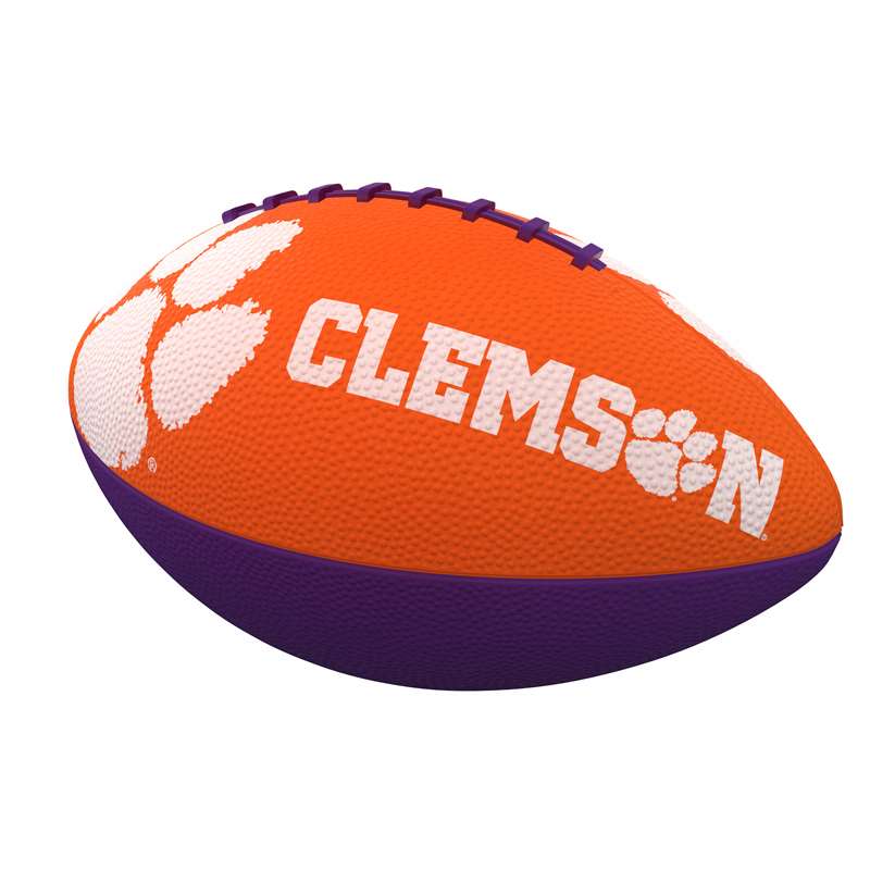 Clemson University Tigers Junior Size Rubber Football