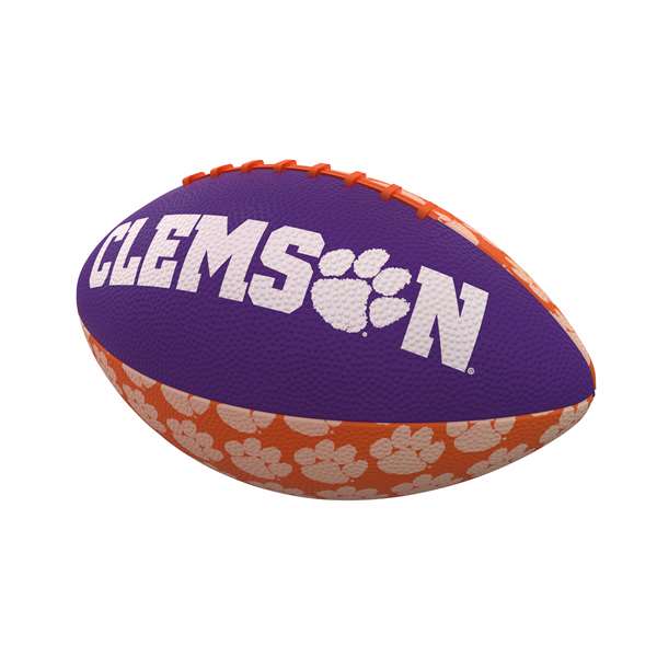 Clemson University Tigers Repeating Logo Youth Size Rubber Football
