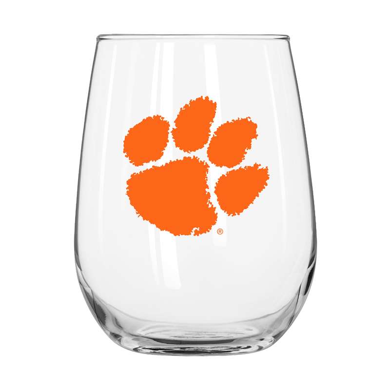 Clemson 16oz Gameday Curved Beverage Glass