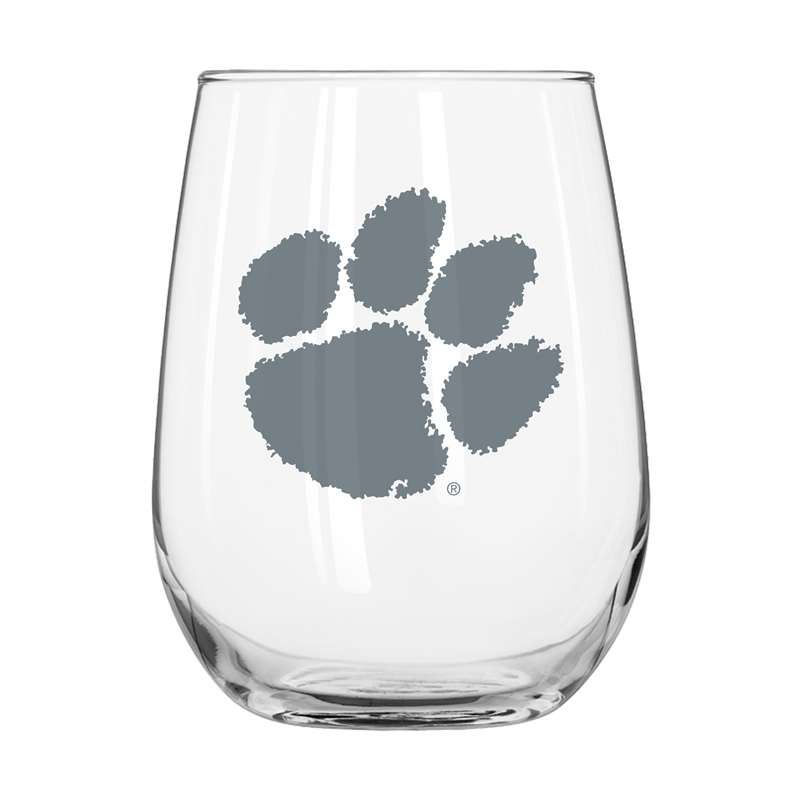 Clemson 16oz Frost Curved Beverage Glass