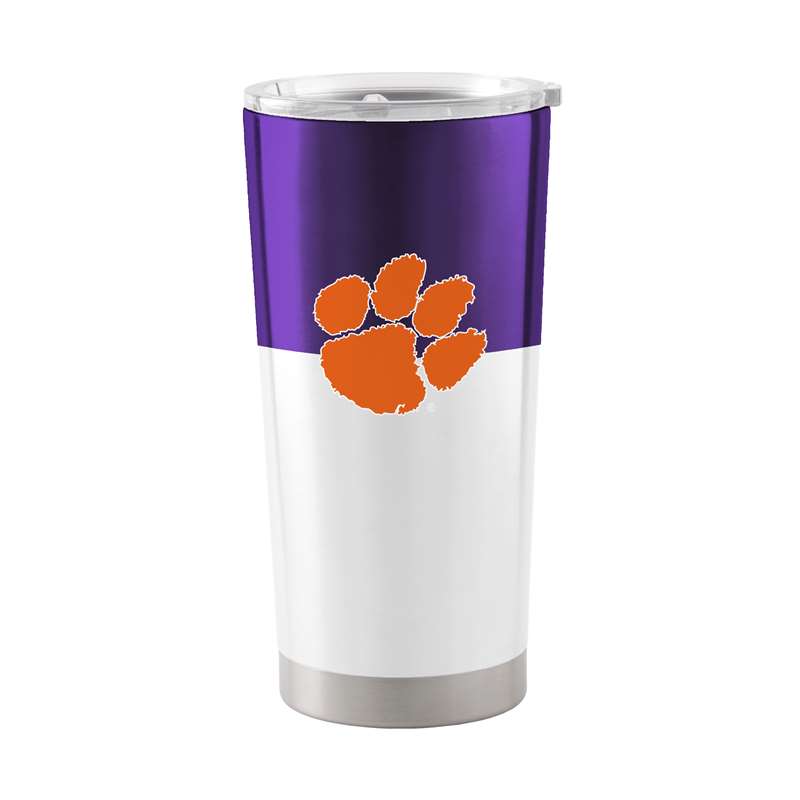 Clemson 20oz Colorblock Stainless Tumbler