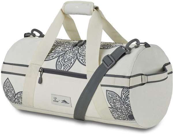 High Sierra Life Is Good Cargo Duffel Mandala PUTTY WHITE/SLATE GREY