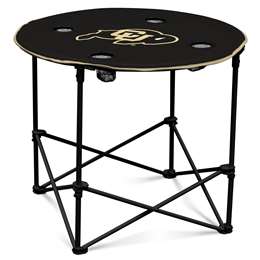 University of Colorado BuffalosRound Folding Table with Carry Bag