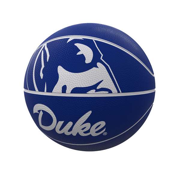 Duke University Blue Devils Mascot Official Size Rubber Basketball