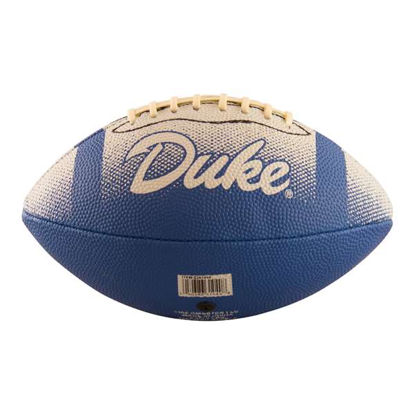 Duke University Blue Devils Repeating Logo Youth Size Rubber Football