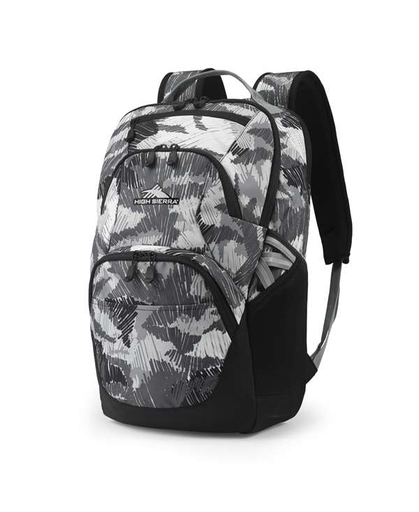 High Sierra Back to School Backpack  Swoop SG SCRIBBLE CAMO  