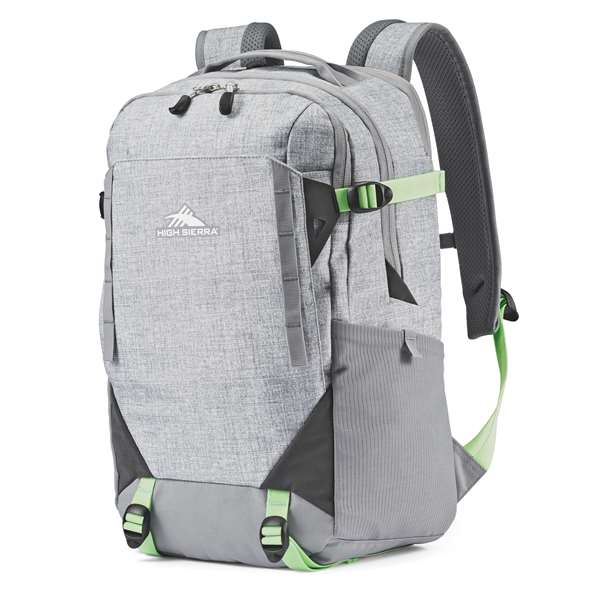 High Sierra Back to School Backpack  Takeover SILVER HEATHER/NEO MINT   