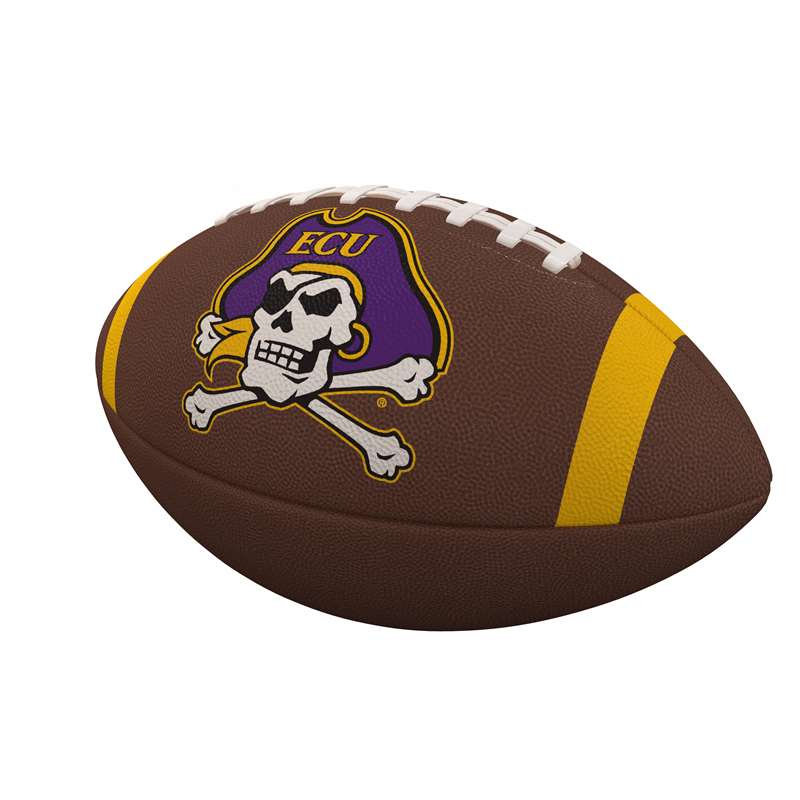 East Carolina University Pirates Team Stripe Official Size Composite Football