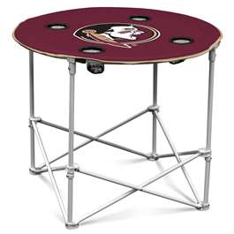 Florida State University Seminoles Round Folding Table with Carry Bag