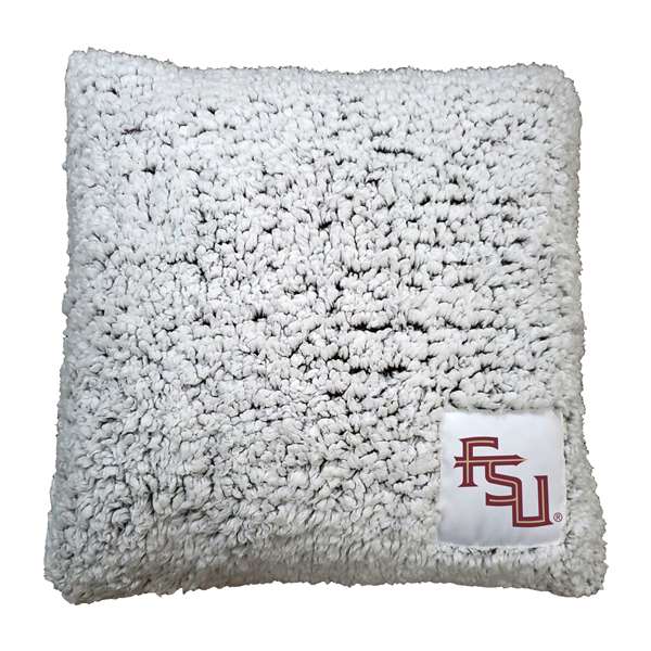 FL State Stacked Logo Frosty Throw Pillow