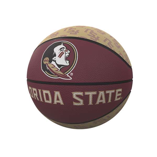 Florida State University Seminoles Repeating Logo Youth Size Rubber Basketball