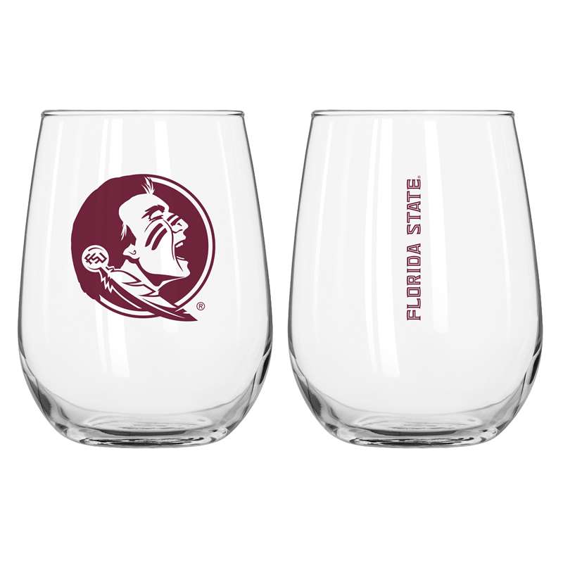 Florida State 16oz Gameday Curved Beverage Glass