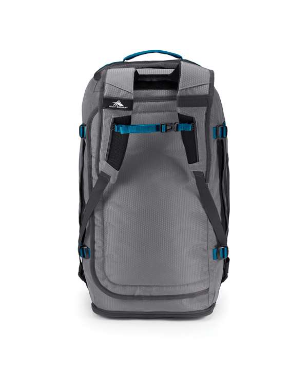 High Sierra Fairlead Collection Travel Duffel/Backpack Steel Grey/Mercury/Blue