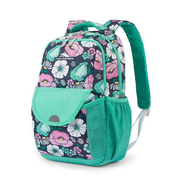 High Sierra Back to School Backpack  Ollie FLORAL INDIGO BLUE   