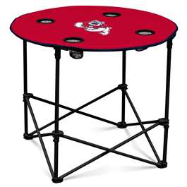 Fresno State University Bulldogs Round Folding Table with Carry Bag