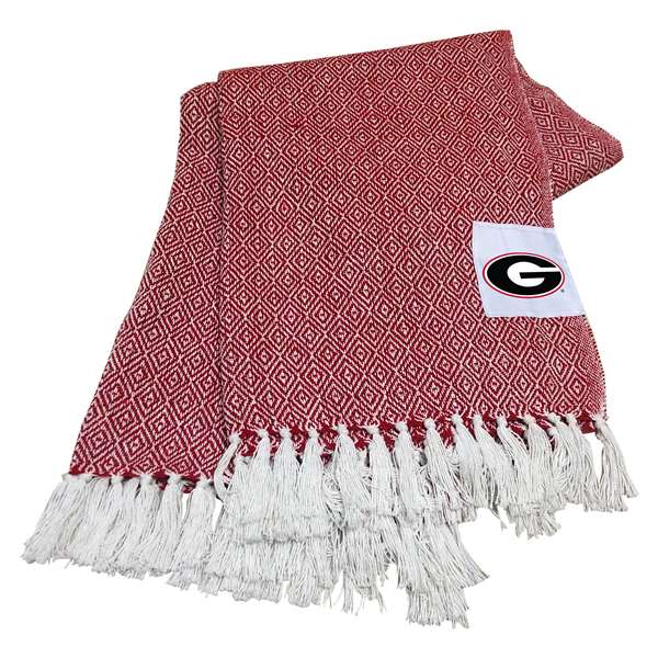 Georgia Bulldogs Farmhouse Throw Blanket
