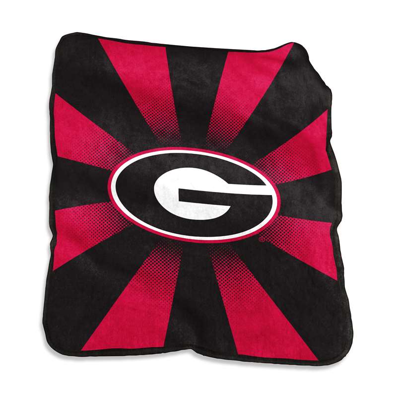 University of Georgia Bulldogs Raschel Throw Blanket