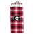 Georgia Plaid Slim Can Coozie