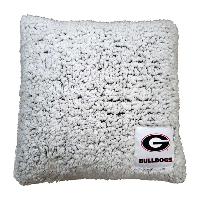 Georgia Campus Colors Frosty Throw Pillow