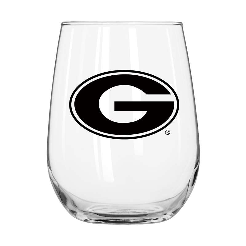 Georgia 16oz Gameday Curved Beverage Glass