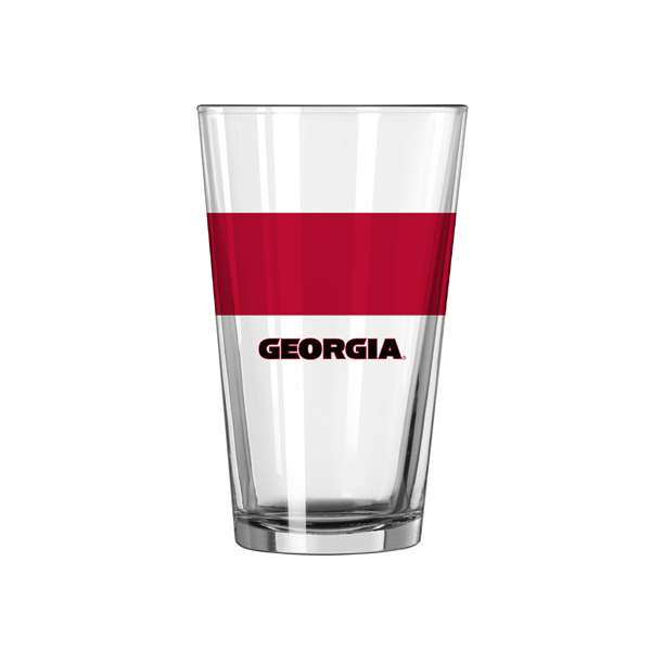Georgia 16oz Colorblock Pint Glass