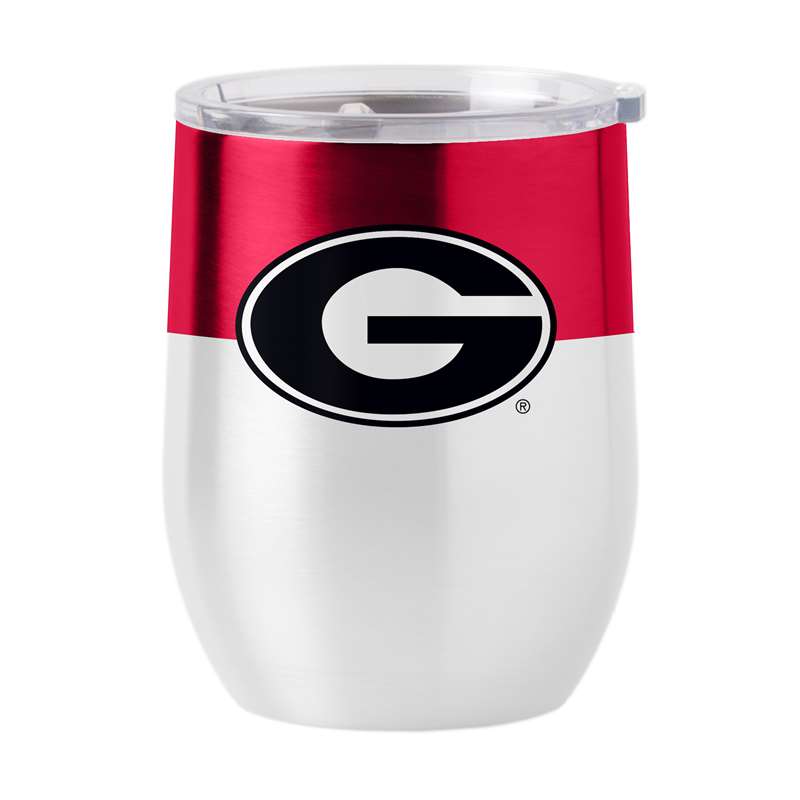 Georgia 16oz Colorblock Stainless Curved Beverage  