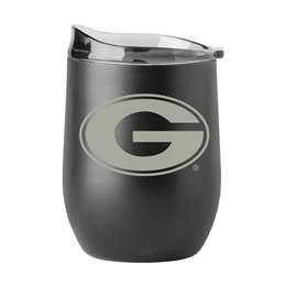 Georgia 16oz Gun Metal Black Powder Curved Beverage