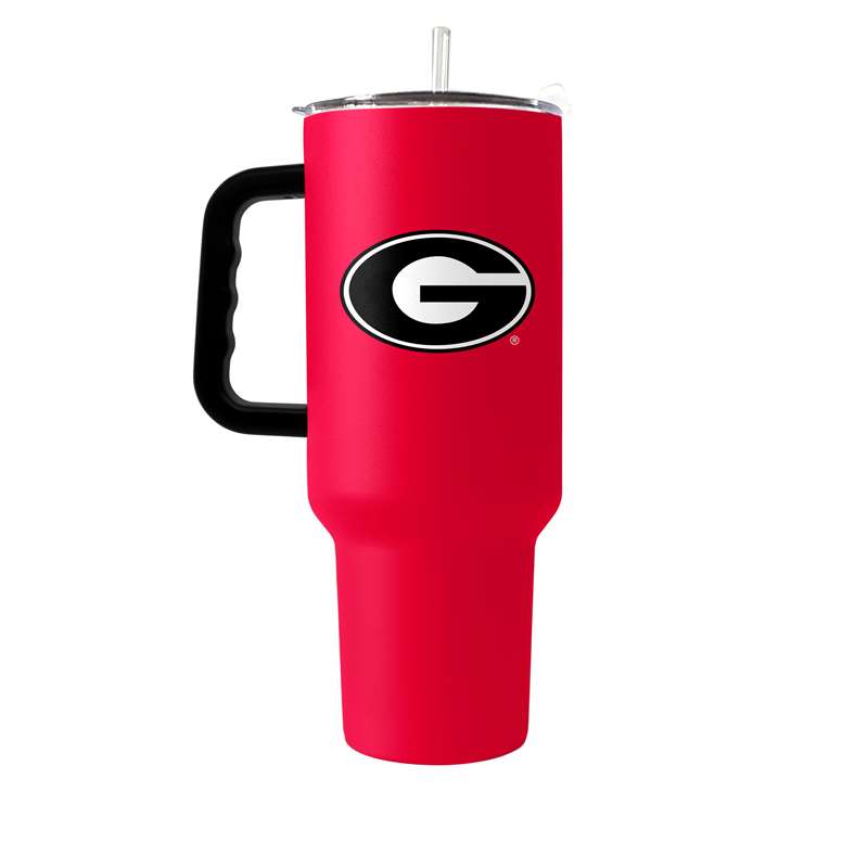 Georgia Bullbogs 40oz Powder Coat Tumbler with Handle