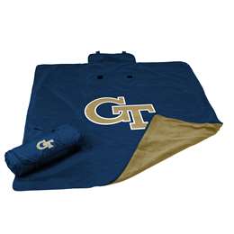 Logo Brands NCAA Georgia Tech All Weather Blanket, One Size, Multicolor